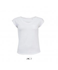Футболка с v-образным вырезом SOLS MOD WOMEN-01185